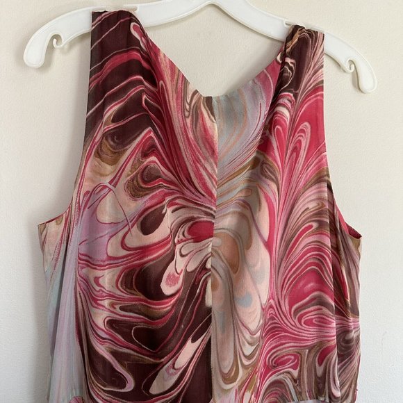 lafayette 148 silk summer pink dress size 16 - Picture 7 of 10